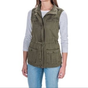 Max jeans olive green vest size small